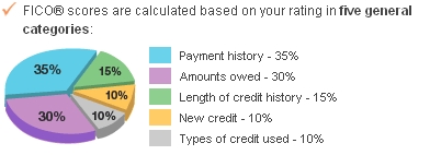 Credit score graph