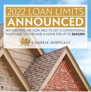 2022 conforming loan limits