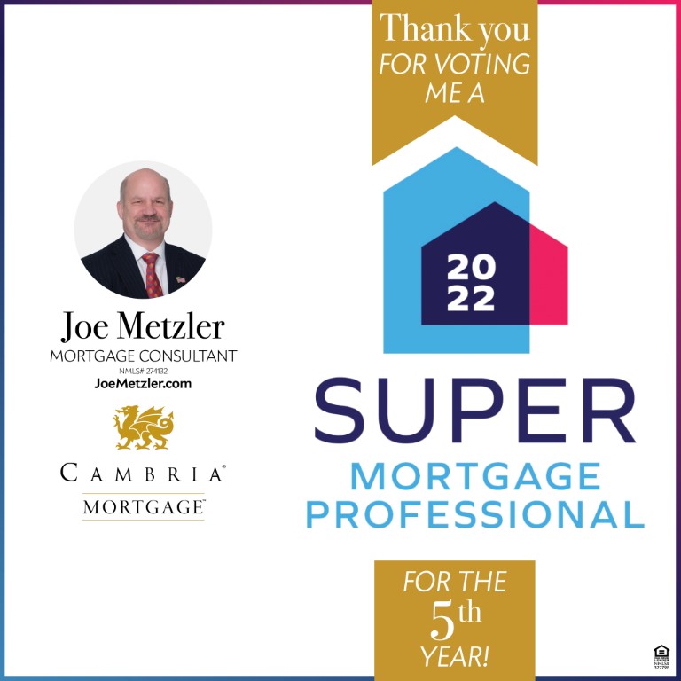 Joe Metzler, Super Mortgage Professional 2022