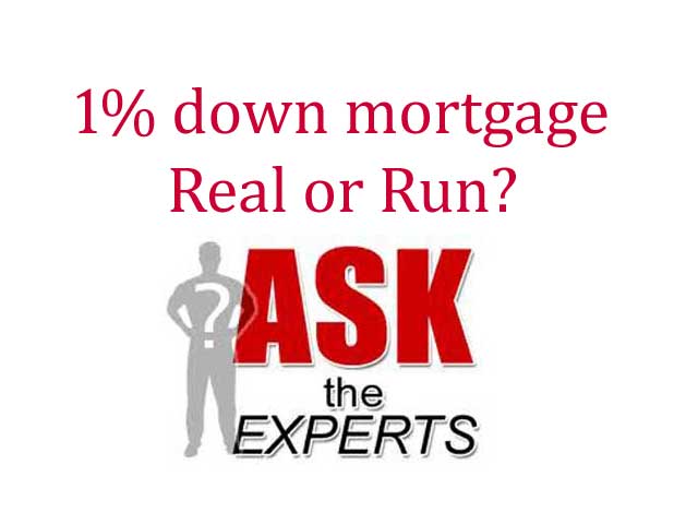 1% down mortgage